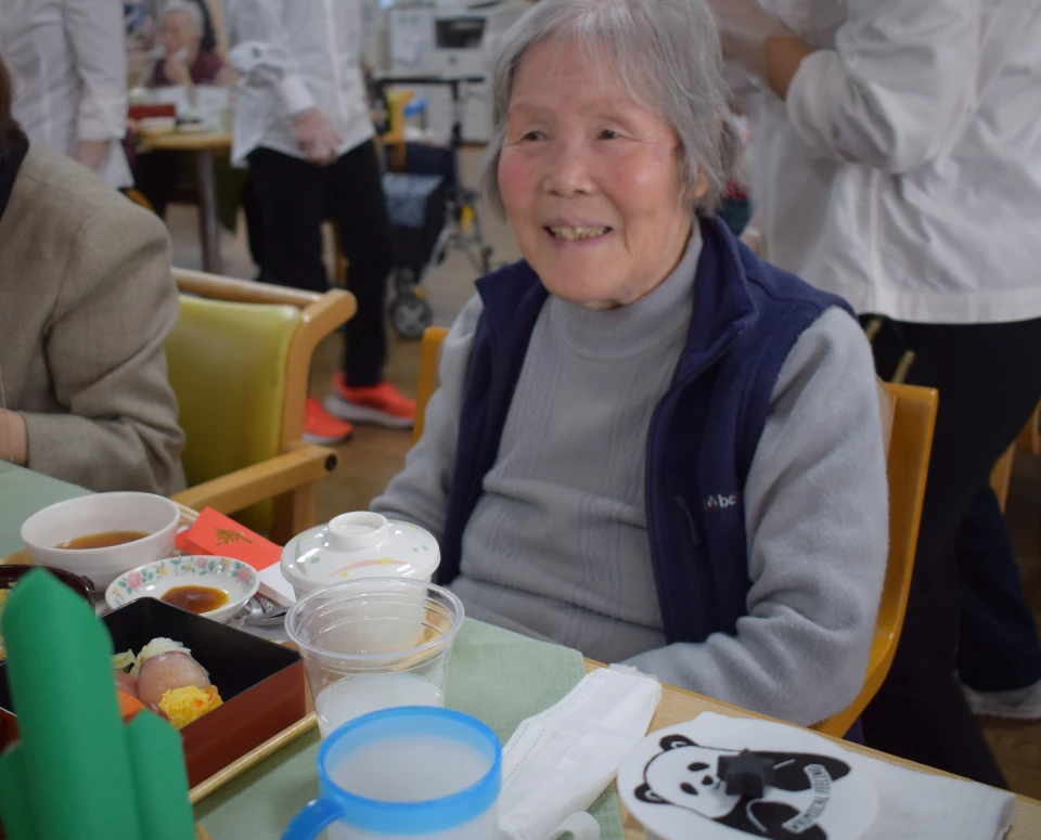 食事中